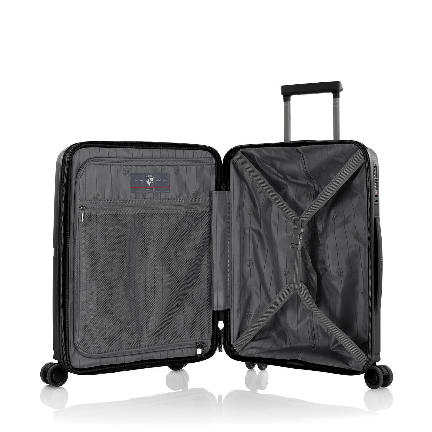 Heys Airlite 21 Inch Carry-on Luggage, Alternate, color, Black