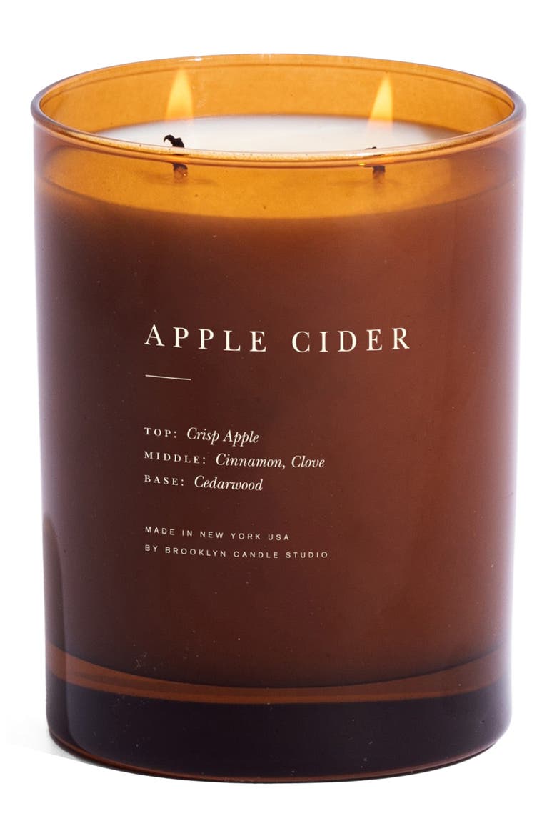 Apple Cider Fall Candle, Main, color, BROWN