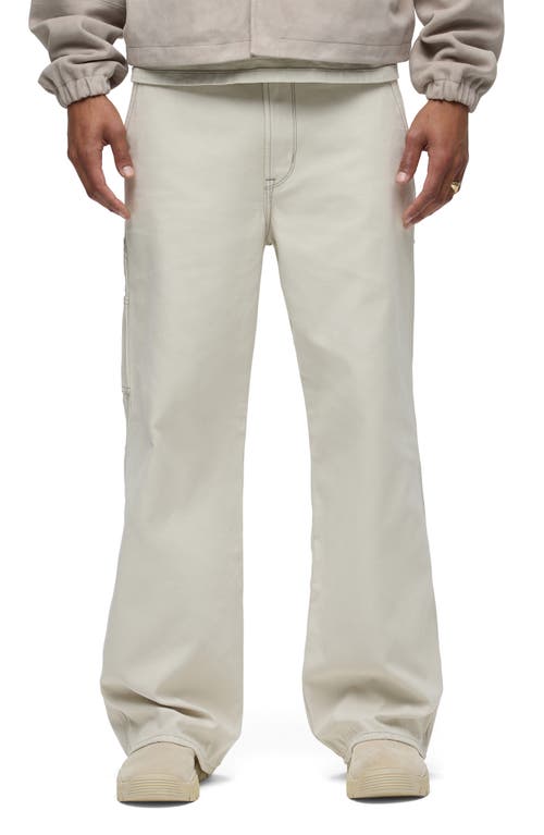 Hudson Jeans Luca Wide Leg Carpenter Pants In Silver Birch
