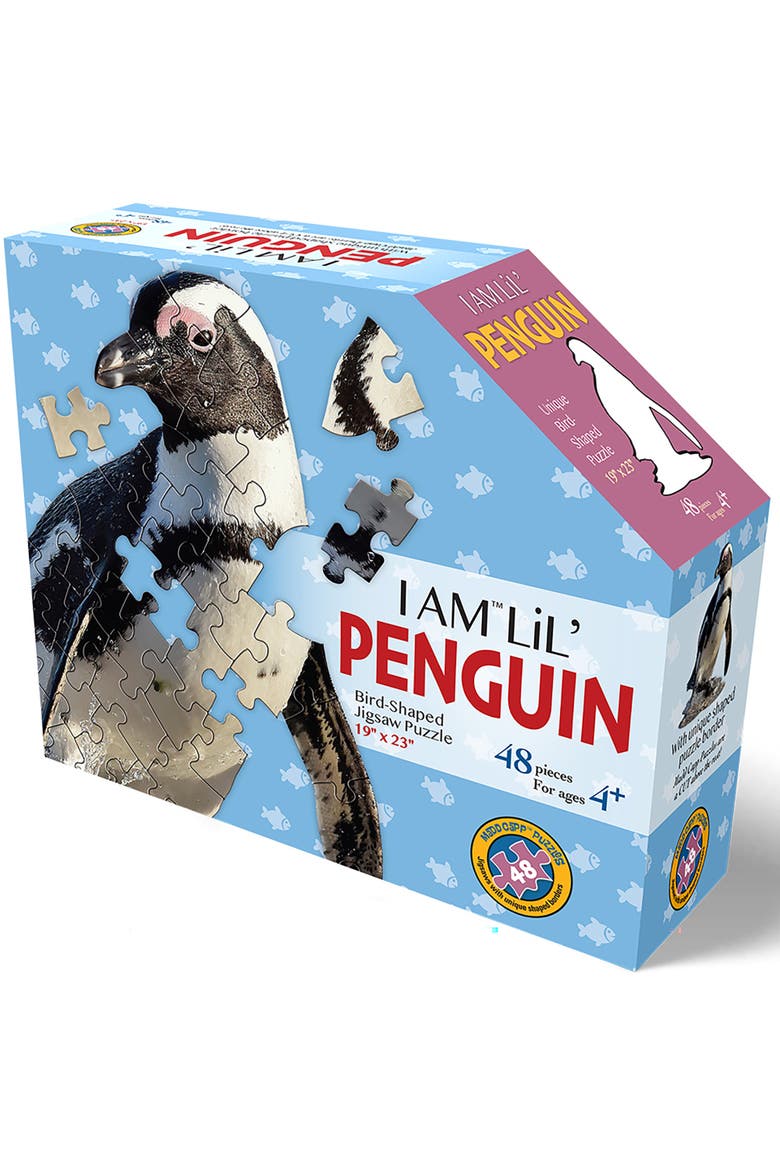 I Am Lil Penguin 48 Piece Arctic Animal Shaped Jigsaw Puzzle, Alternate, color, Multicolored