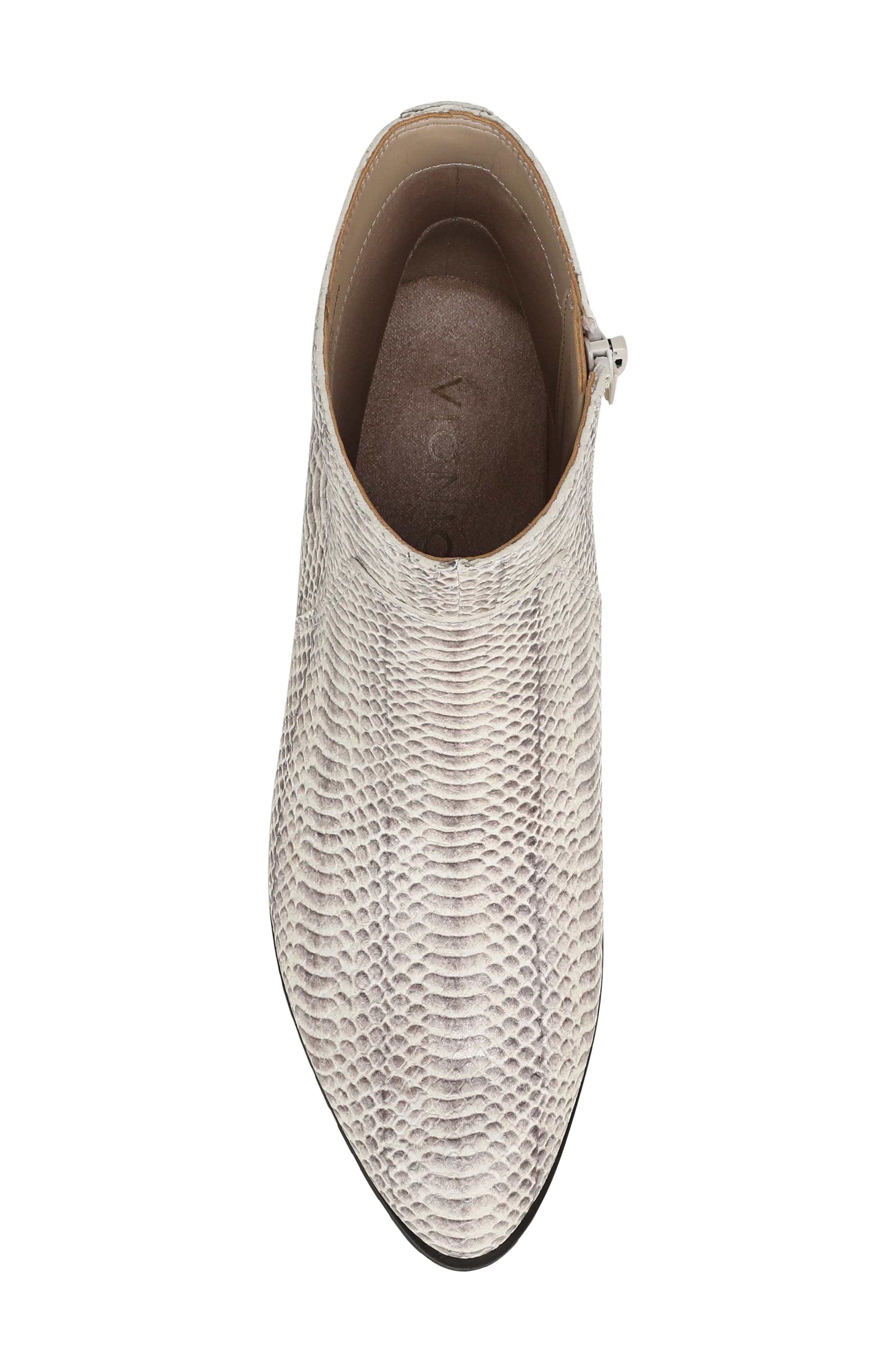 Bianca Leather Bootie, Alternate, color, IVORY PYTHON EMBOSSED LEATHER