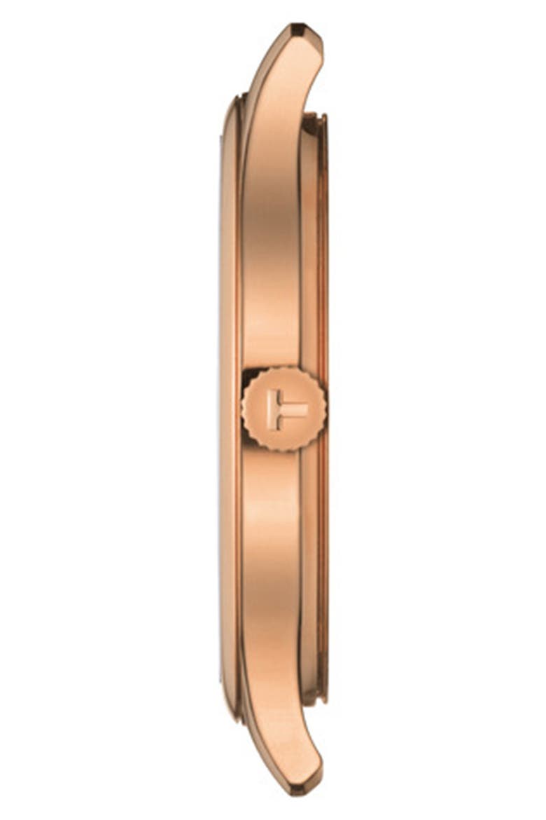 Women's Tradition Embossed Leather Strap Watch, 31mm, Alternate, color, SILVER