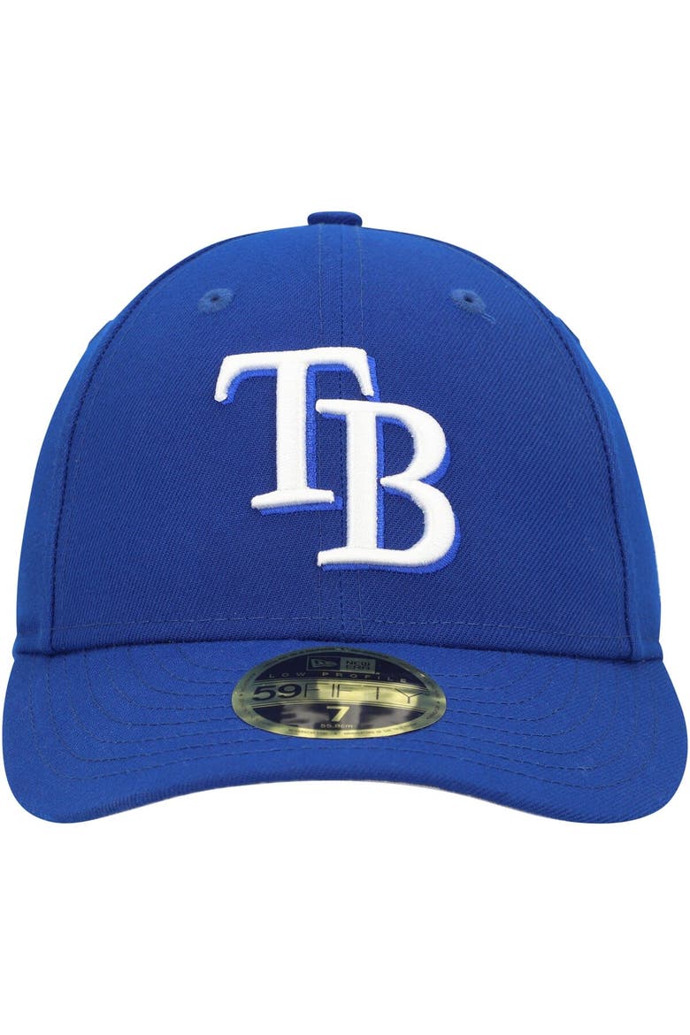 Men's New Era  Royal Tampa Bay Rays White Logo Low Profile 59FIFTY Fitted Hat, Alternate, color, Royal