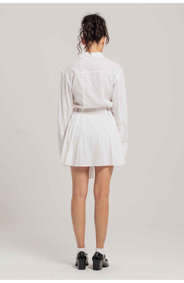 PCFG Free Heaven Pleated Dress, Alternate, color, White