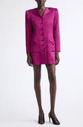 Valentino Floral Embossed Cady Blazer Dress