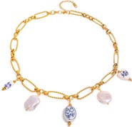 MacRae & Co. Faux Pearl Charm Necklace