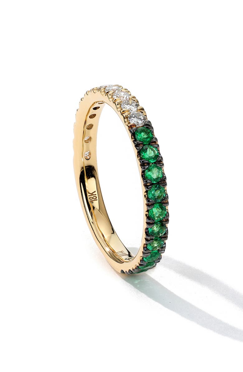 Mark Henry Half 
Half Ring, Alternate, color, Emerald