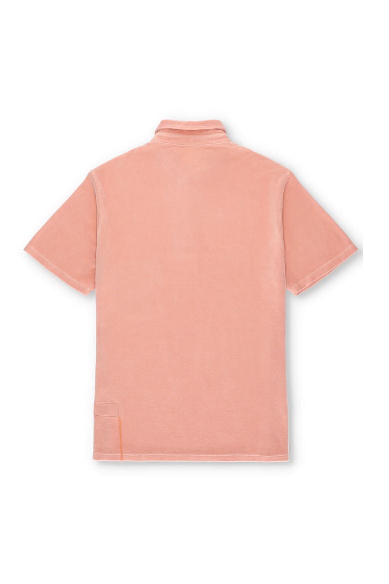 Missourim Terry Cloth Short Sleeve Polo, Alternate, color, PINK