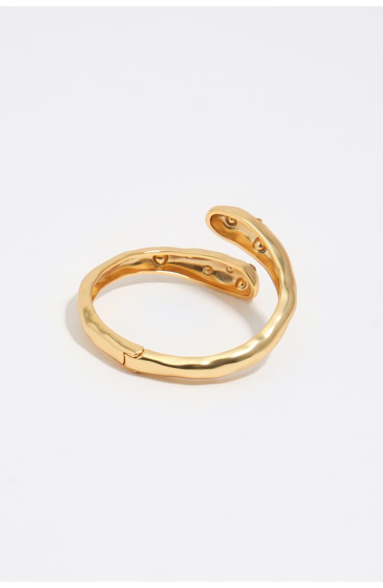 Bimba y Lola Engraved Logo Metal Bangle, Alternate, color, Gold