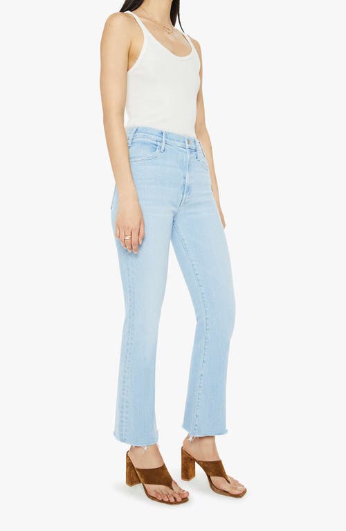 Mother The Insider High Waist Fray Hem Crop Bootcut Jeans In Ball's In Your Court