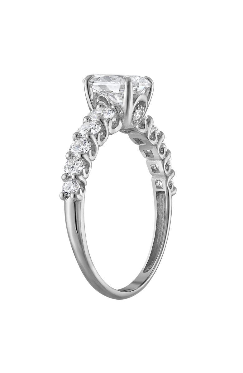 FZN <p>10K Gold Pear Cut Lab Grown Diamond Ring</p>, Alternate, color, White