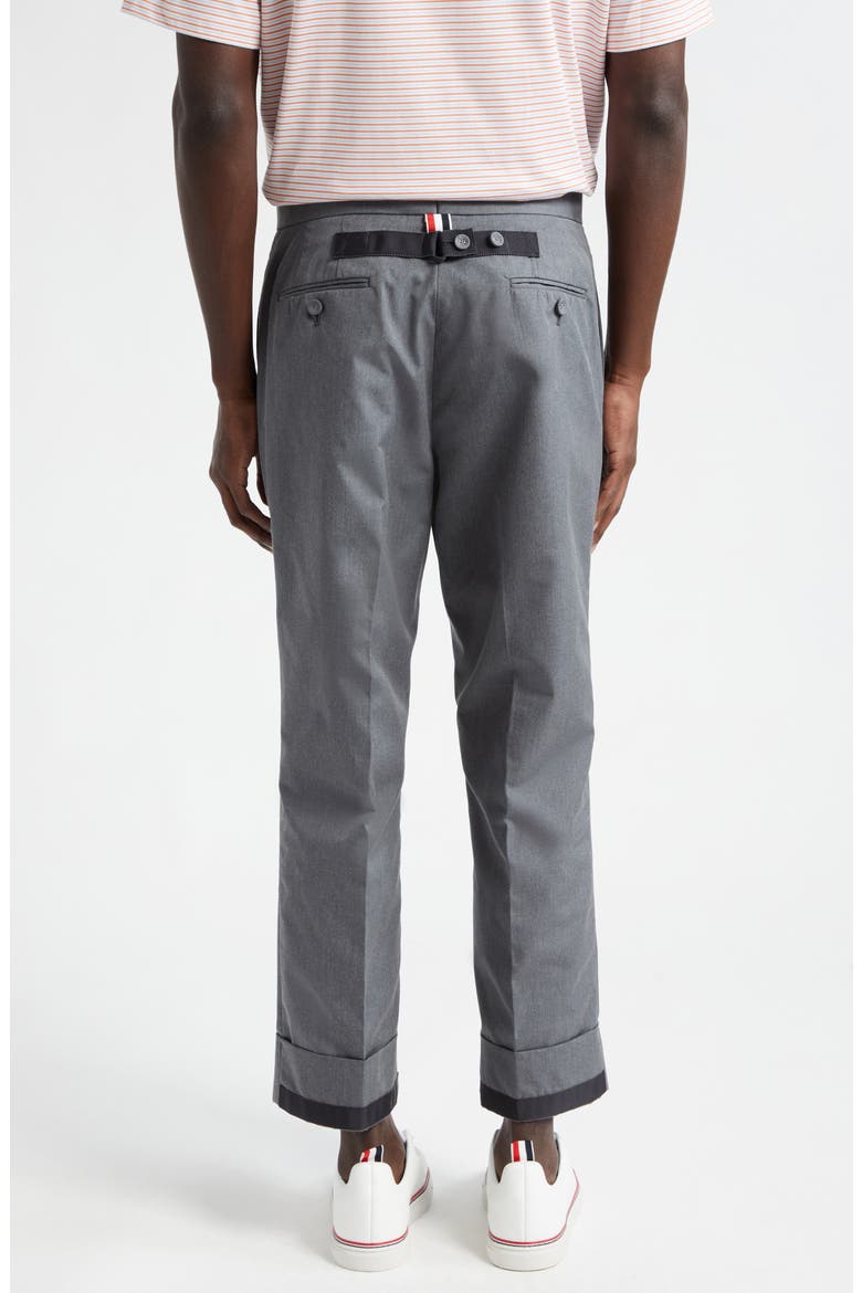 Classic Fit 1 Typewriter Cloth Backstrap Trousers, Alternate, color, MEDIUM GREY