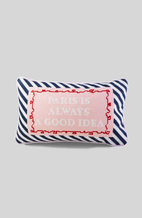 Paris Needlepoint Pillow