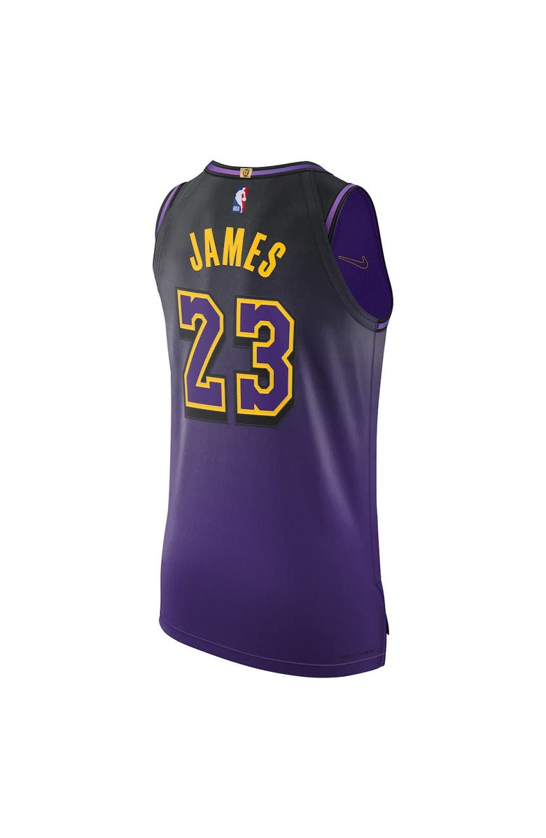 Nike Men's Nike LeBron James Purple Los Angeles Lakers 2024/25 Authentic Player Jersey - City Edition, Alternate, color, 