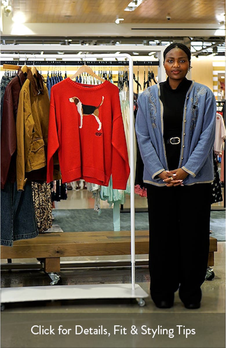 Foxhound Cotton Intarsia Sweater, sales video thumbnail