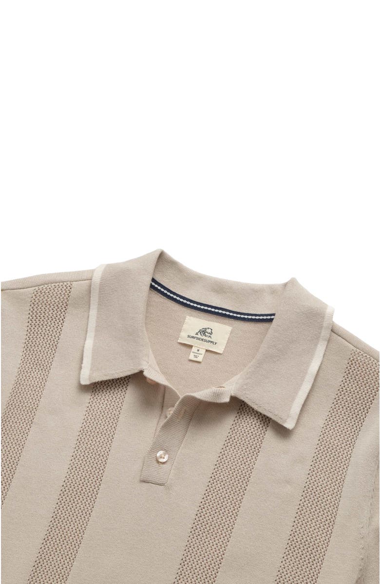 Surfside Supply Co. Nate Sweater Polo, Alternate, color, Silver Grey