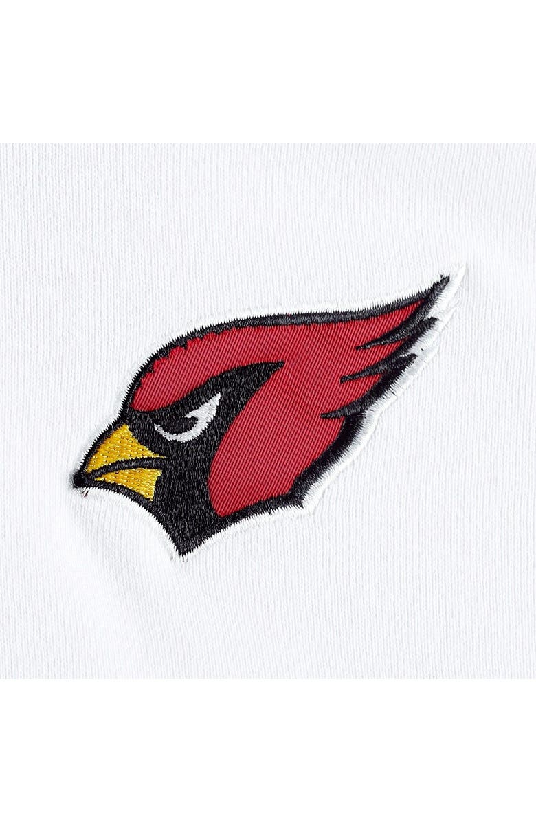 DKNY SPORT Women's DKNY Sport White/Cardinal Arizona Cardinals Bobbi Color Blocked Pullover Hoodie, Alternate, color, White