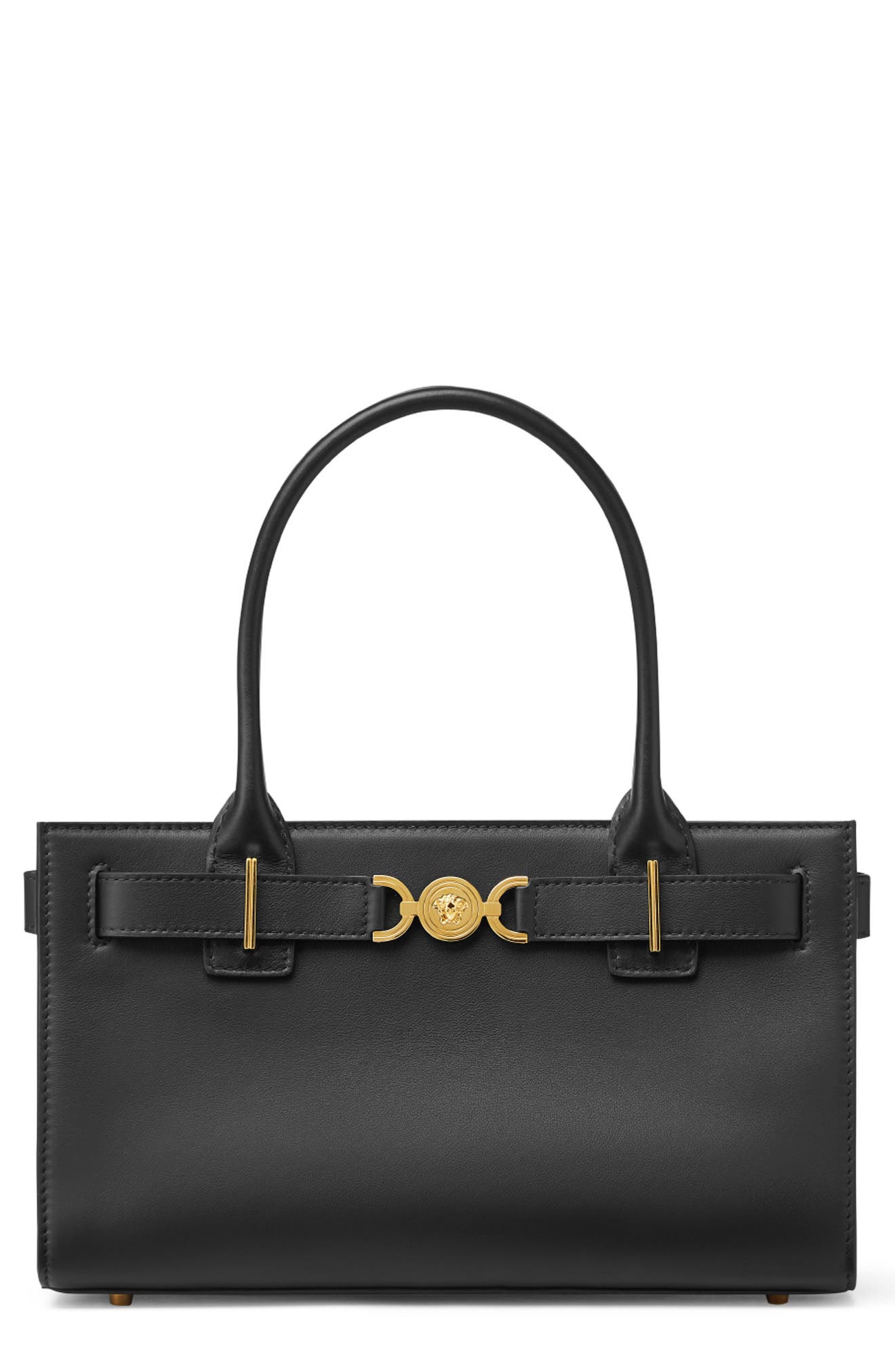 Versace Medusa 95 Tote, Main, color, 1B00v-Black-Versace Gold