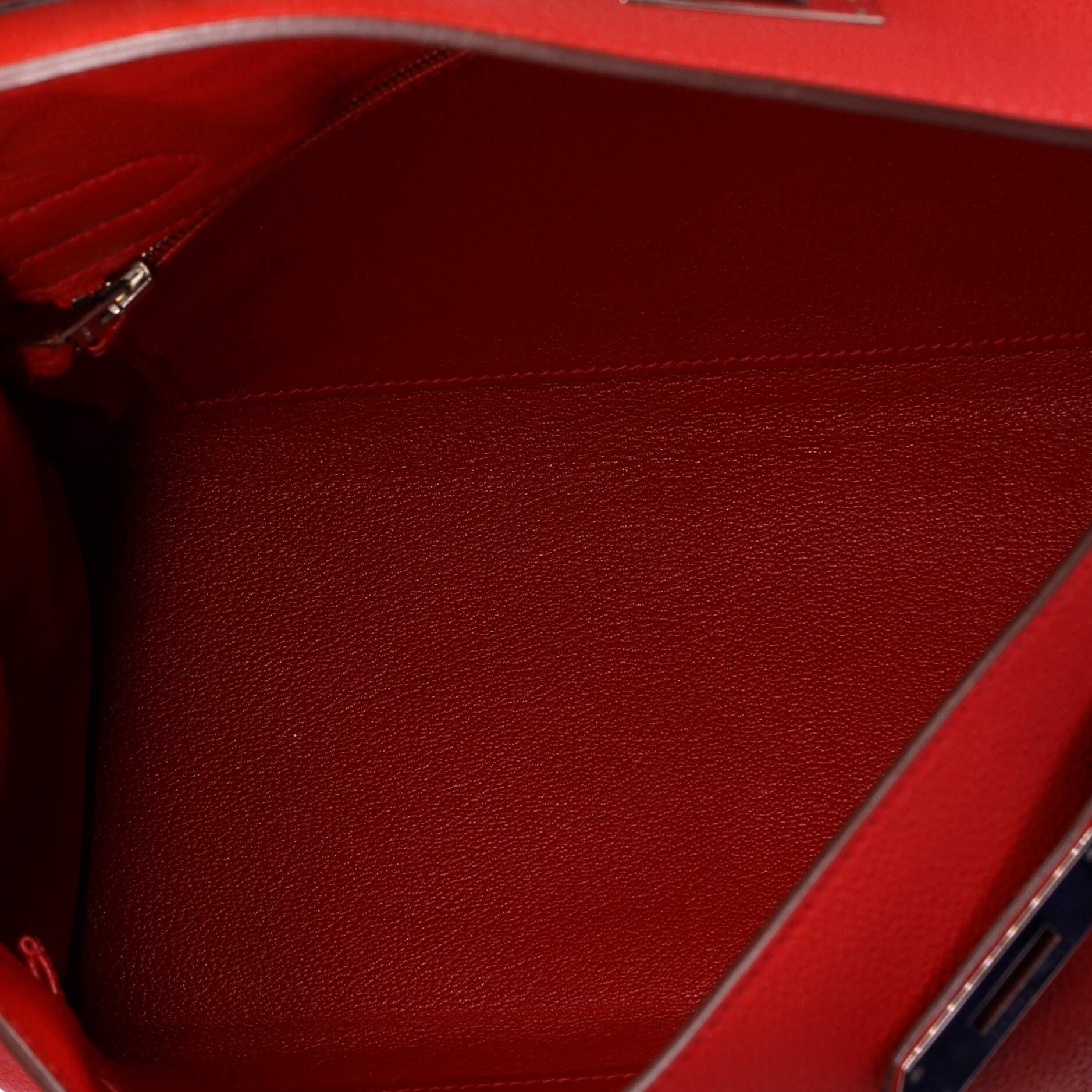 Pre-Owned Hermes Kelly Handbag Red Togo with Palladium Hardware 32, Alternate, color, Rouge Piment