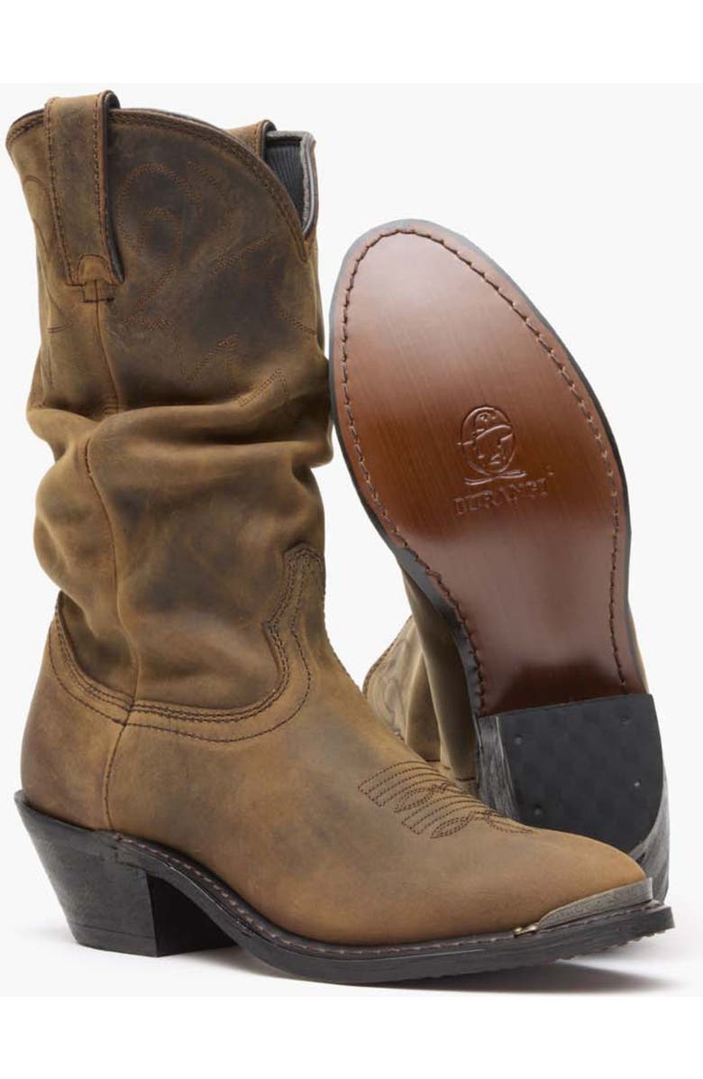 DURANGO Women's Slouch Western Boot, Alternate, color, Distressed Tan