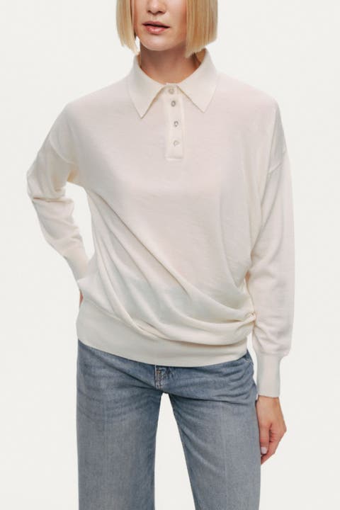 Relaxed Polo Knit Sweater