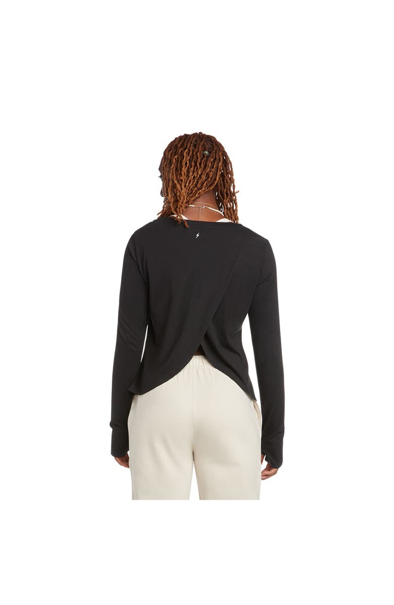 ELECTRIC YOGA Venus Long Sleeve Top, Alternate, color, Black