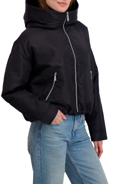 Laundry By Shelli Segal Faux Shearling Lined Hooded Jacket In Blue