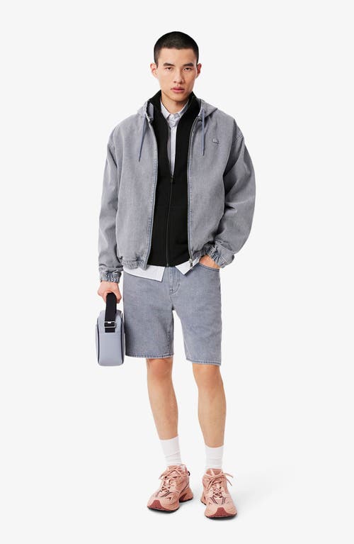 Lacoste Classic Fit Fleece Zip Sweatshirt In Black