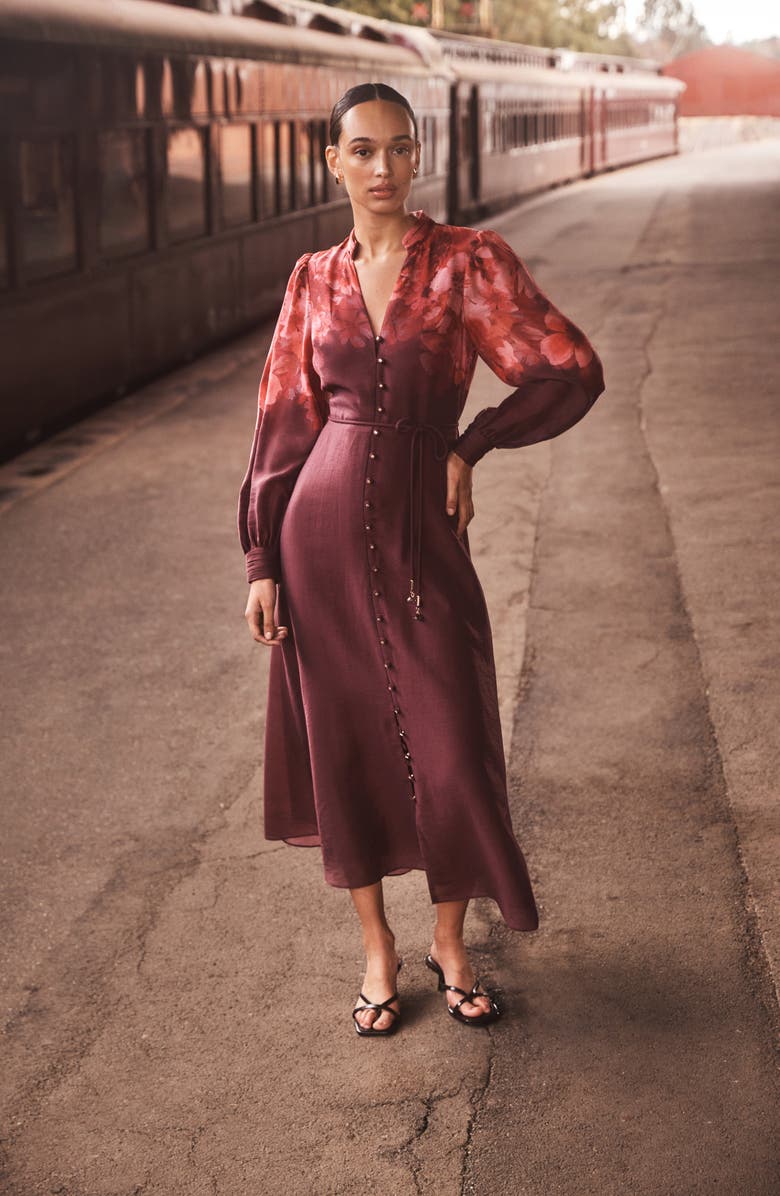 Ever New Camilla Long Sleeve Maxi Dress, Alternate, color, 