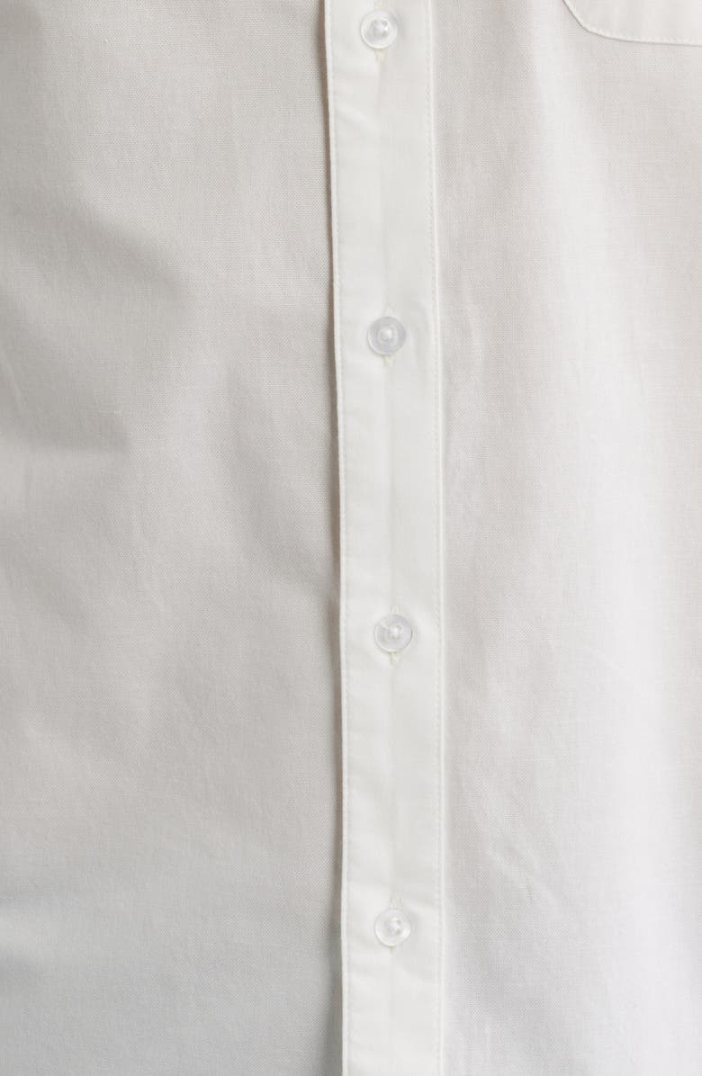 Brixton Sanford Oxford Short Sleeve Cotton Blend Button-Up Shirt, Alternate, color, Off White