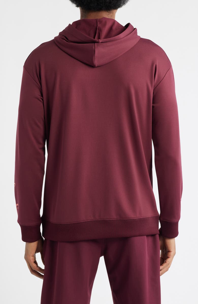 SANTO STUDIO Tempo 777 Enjoy Comfort Comfort Fleece Graphic Hoodie, Alternate, color, Merlot