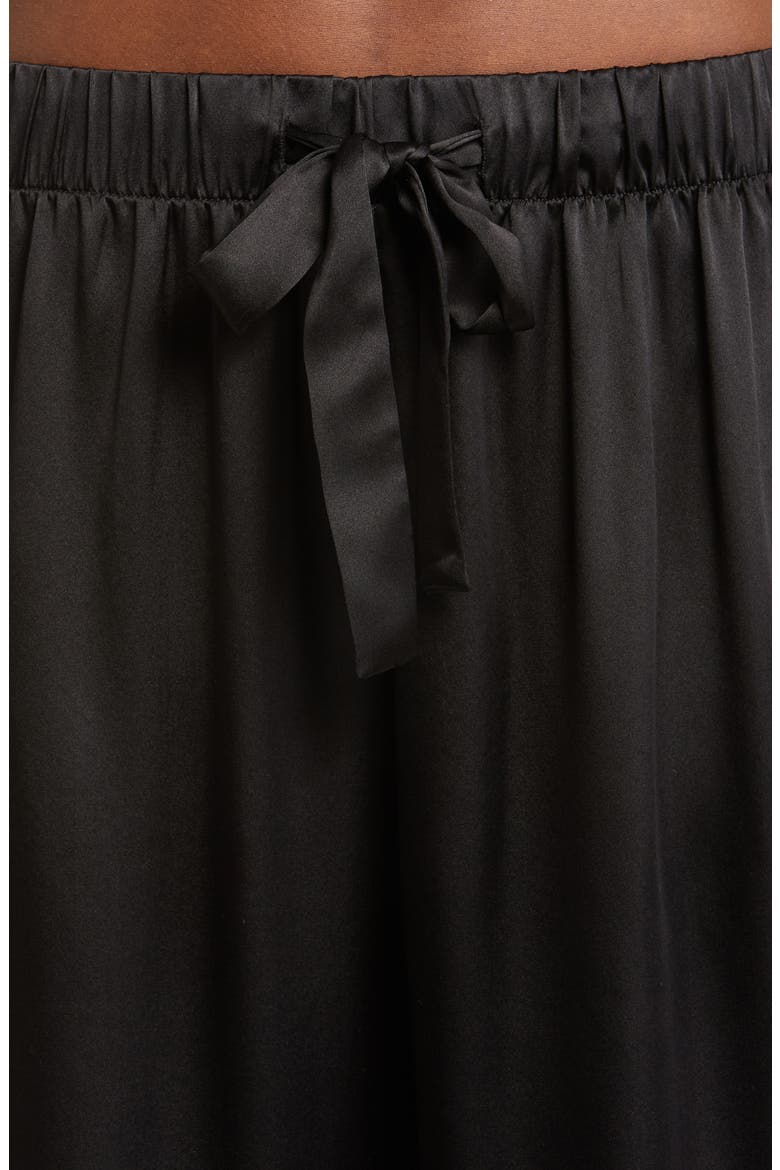 Washable Silk Pajamas, Alternate, color, BLACK