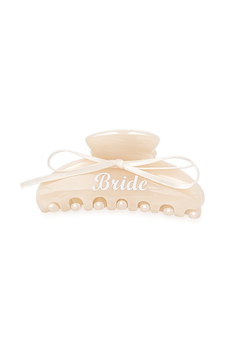 Sealed with a Bow Claw Clip, Main, color, Ivory