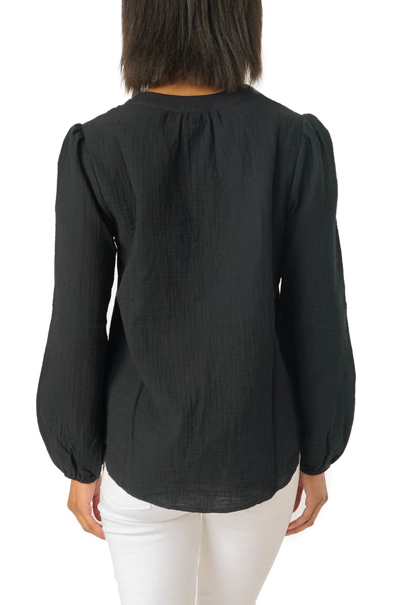 GIBSONLOOK Cotton Gauze Blouse, Alternate, color, 