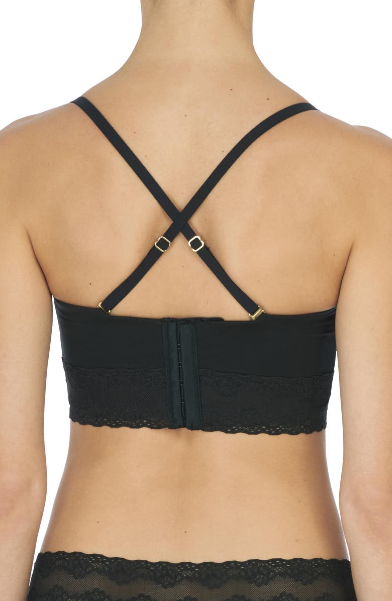 Natori Bliss Perfection Longline Strapless Bra, Alternate, color, Black