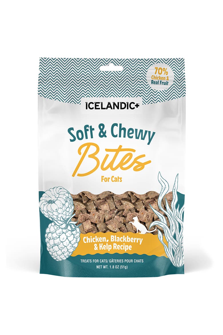 Soft & Chewy Bites, Chicken, Blackberry & Kelp, 1.8oz Cat Treats, Main, color, Multicolored