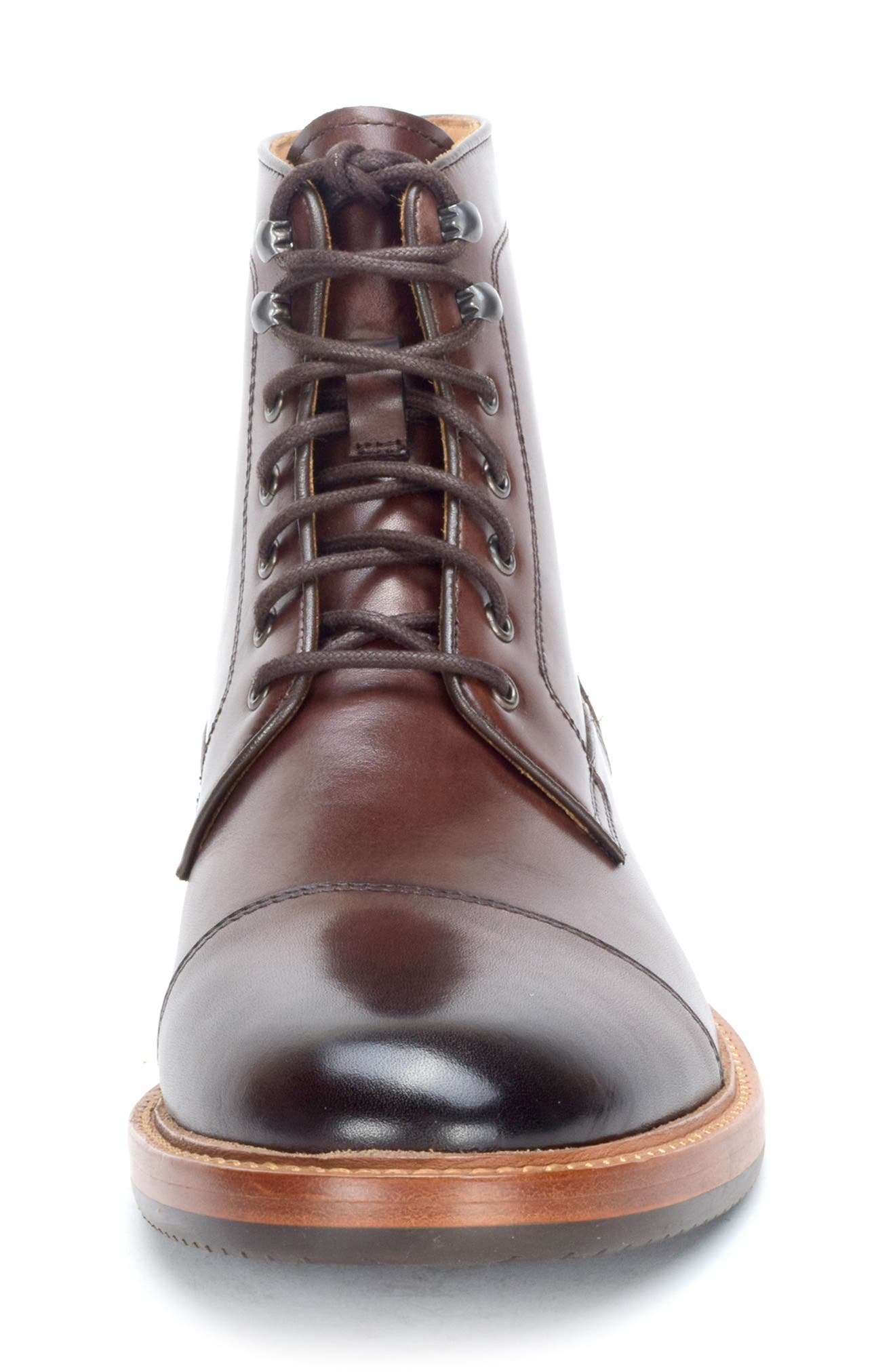 Warfield & Grand Ballast Cap Toe Lace-Up Boot, Alternate, color, Clove