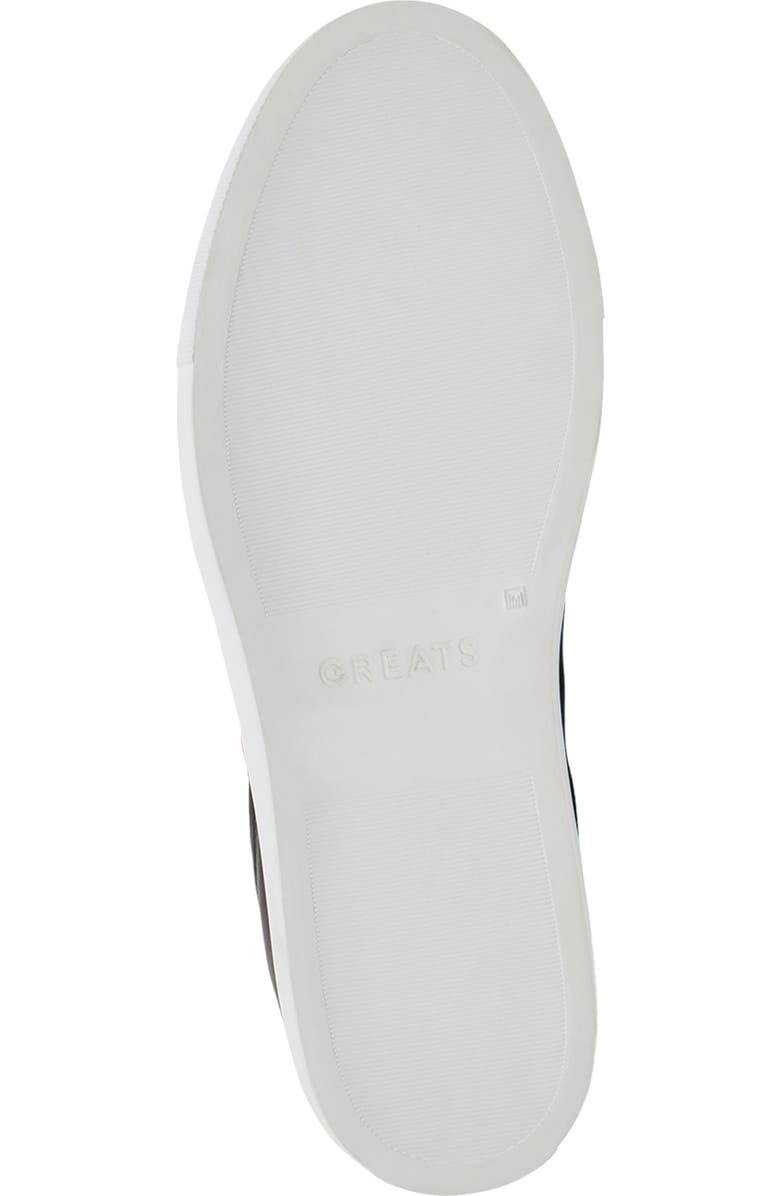 GREATS Charlie Low Top Sneaker, Alternate, color, Black/ White