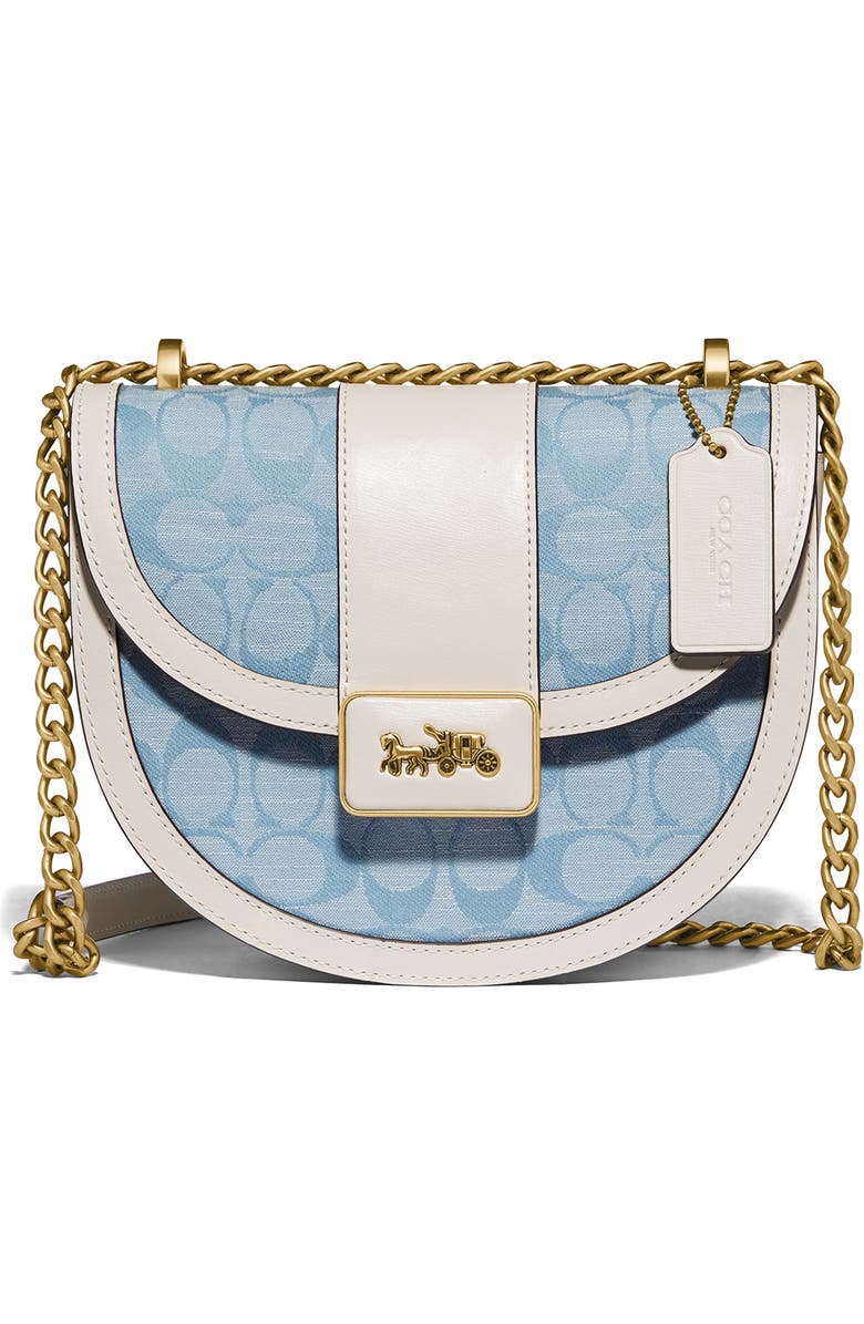 COACH Signature Logo Jacquard Crossbody Bag, Main, color,