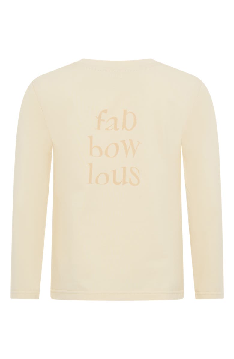 TINY TRIBE Kids' Fabbowlous Long Sleeve Stretch Cotton T-Shirt, Alternate, color, Cream