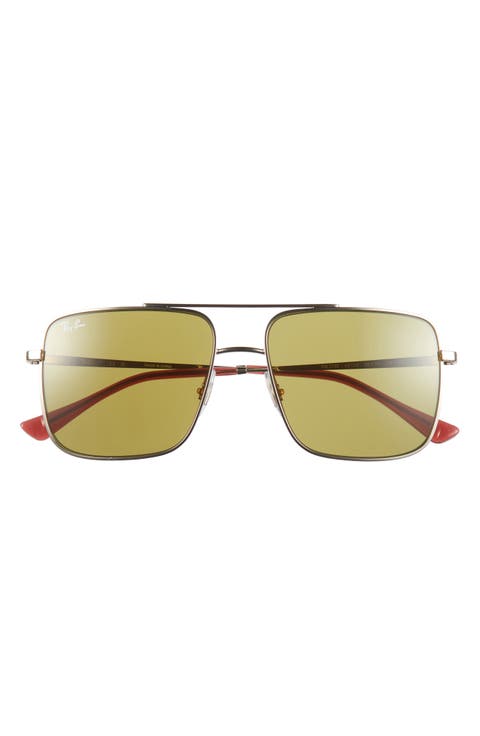 56mm Square Sunglasses