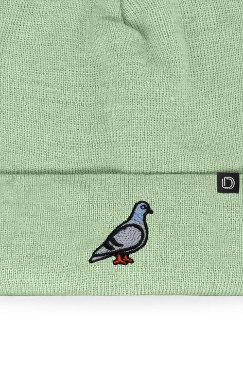 Dalix Pigeon Beanie Cap In Green