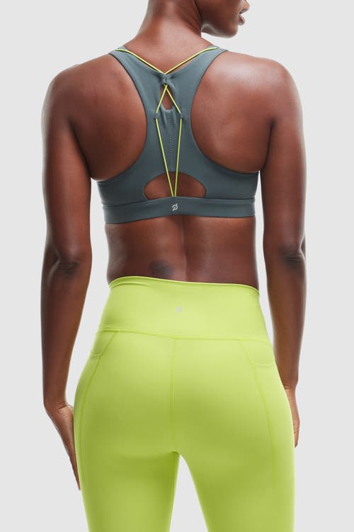Peloton Cadent Bungee Sports Bra In Urban Green