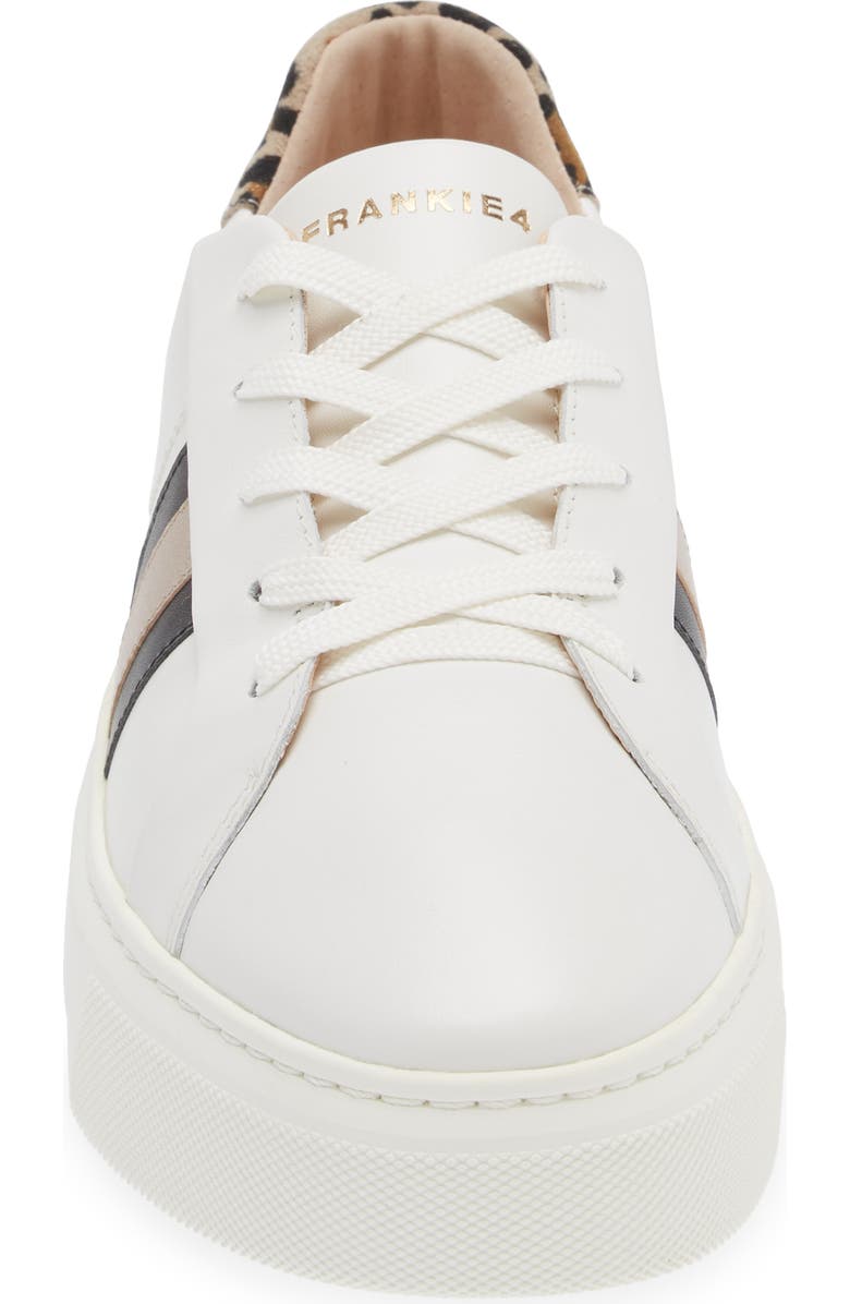 FRANKIE4 Riley Platform Sneaker, Alternate, color, White/ Leopard Print