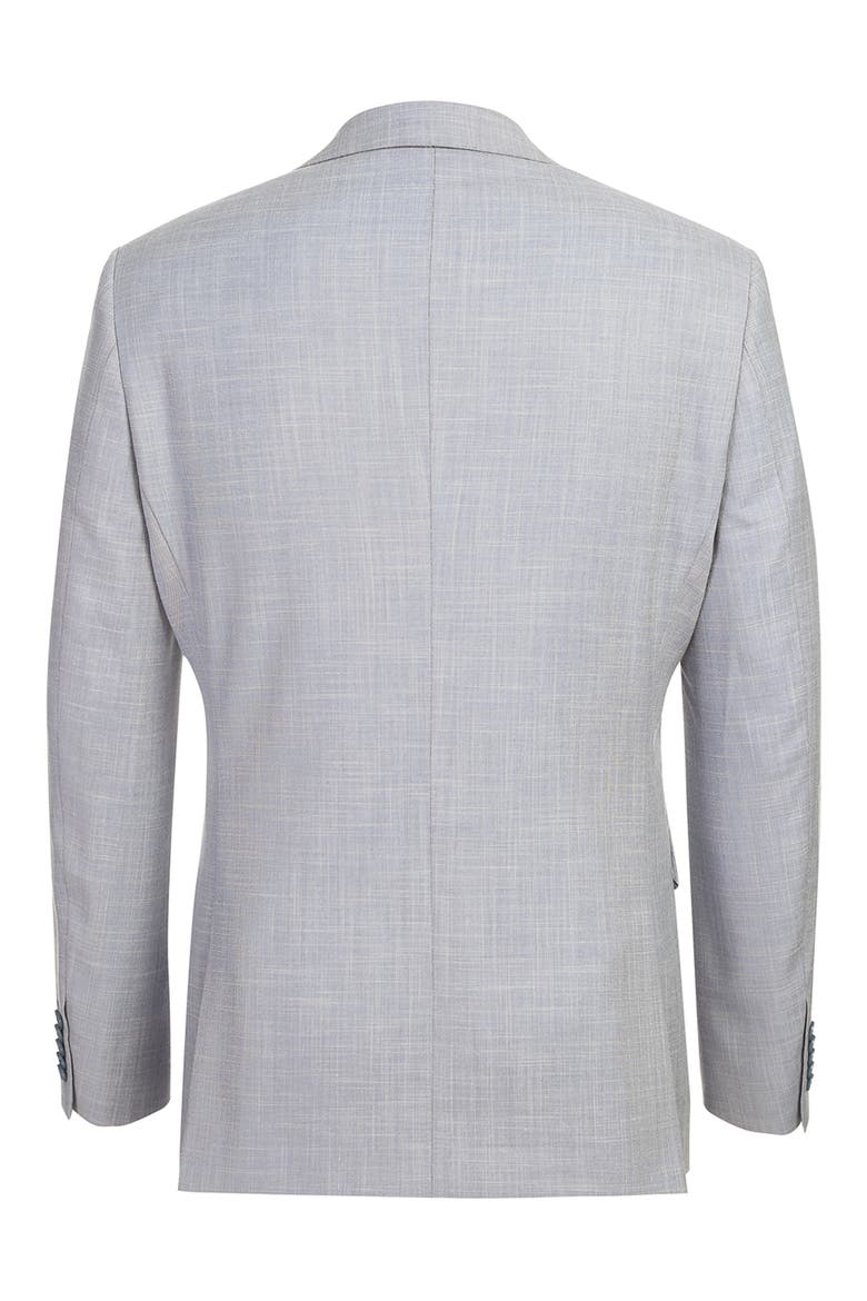 Grey Two-Button Mélange Suit, Alternate, color, LIGHT GREY