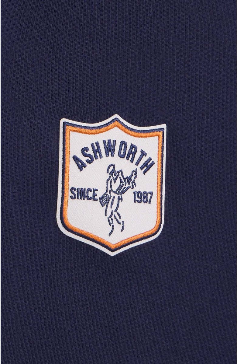 ASHWORTH GOLF Sand Twill 1/4 Zip, Alternate, color, Driver Navy