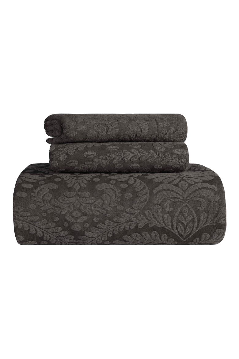 Cotton Blend Comforter Set, Main, color, CHARCOAL