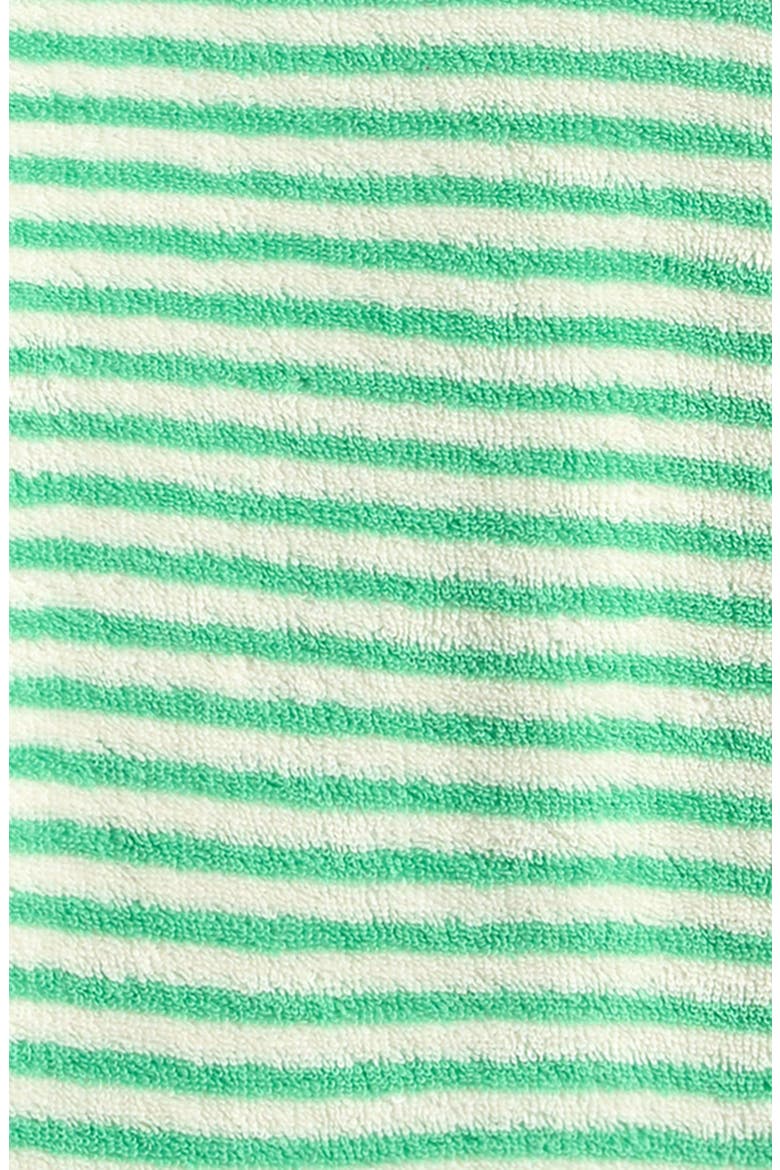 Green Stripes Terry Cloth T-Shirt, Alternate, color, GREEN