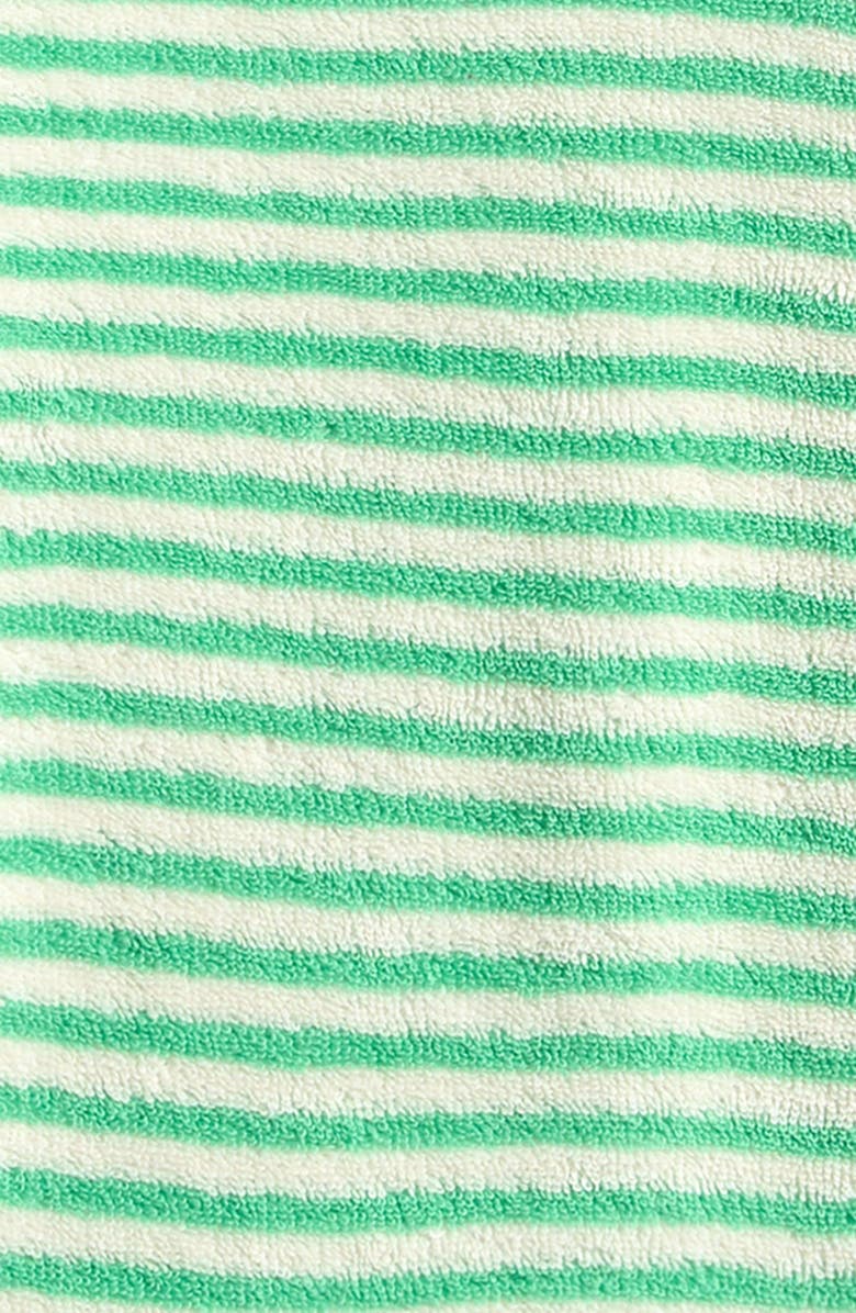 Bobo Choses Green Stripes Terry Cloth T-Shirt, Alternate, color, Green