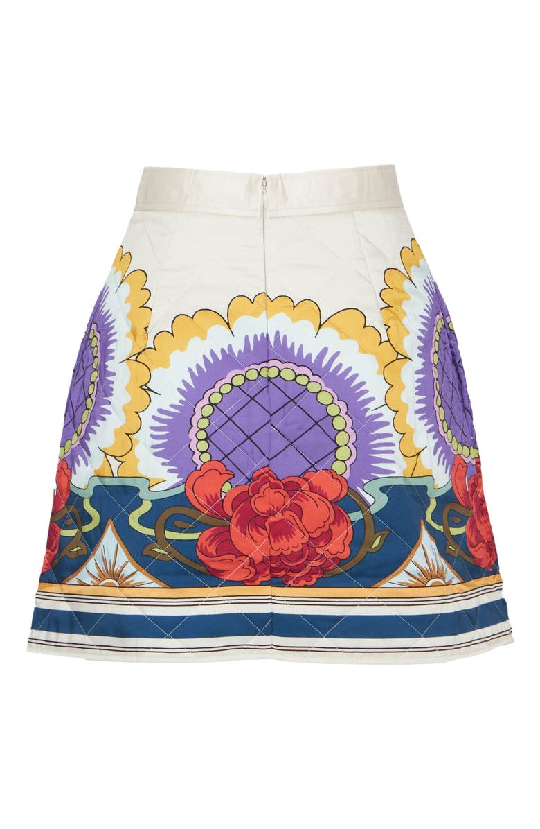 La DoubleJ Edie Skirt Placée Taormina Ivory, Alternate, color, 